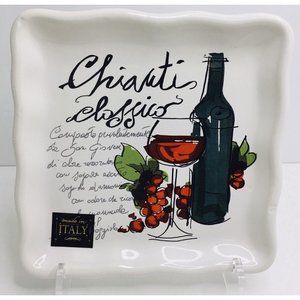 Cheese Plate Handmade Italy Effetti d'arte Home Chianti Classico App New